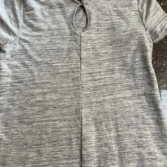 Pure Jill Short Sleeve Maxi Dress Size S Gray Pockets Casual Pima Cotton - Picture 8 of 8